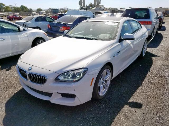 WBA6B8C51EDZ72729 - 2014 BMW 640 XI GRA WHITE photo 2