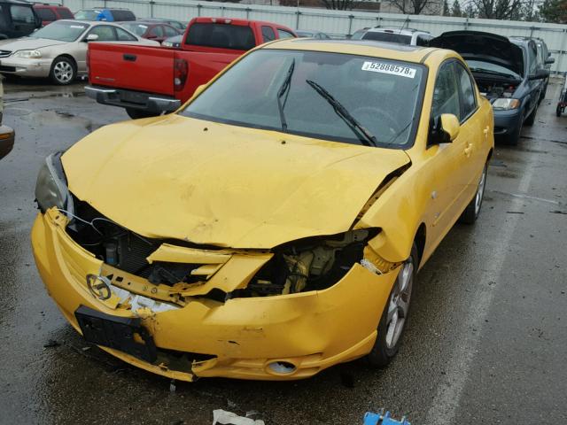 JM1BK123341165346 - 2004 MAZDA 3 S YELLOW photo 2