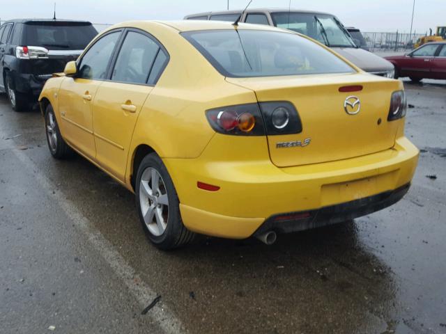 JM1BK123341165346 - 2004 MAZDA 3 S YELLOW photo 3