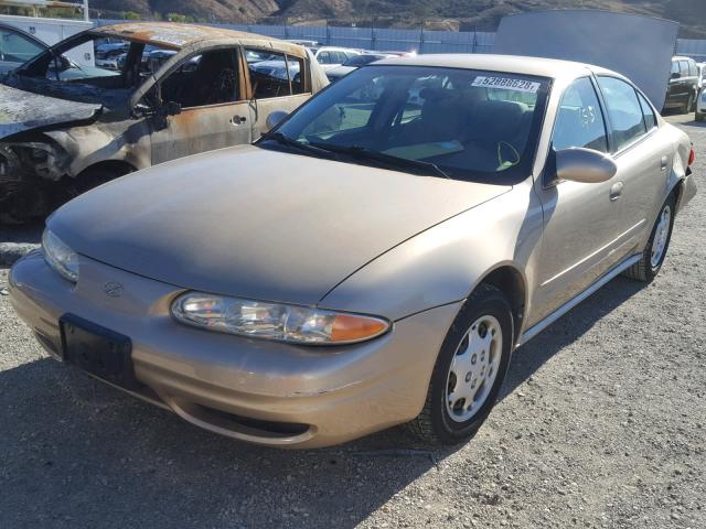 1G3NL52E11C189437 - 2001 OLDSMOBILE ALERO GL GOLD photo 2