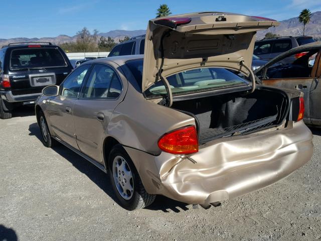 1G3NL52E11C189437 - 2001 OLDSMOBILE ALERO GL GOLD photo 3