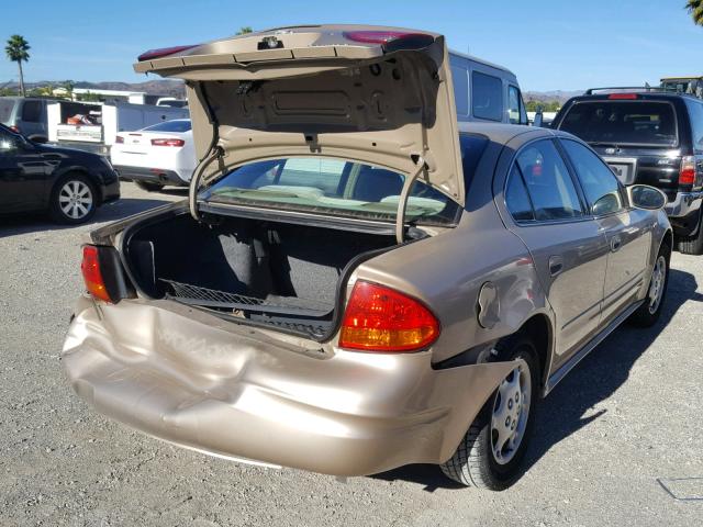 1G3NL52E11C189437 - 2001 OLDSMOBILE ALERO GL GOLD photo 4