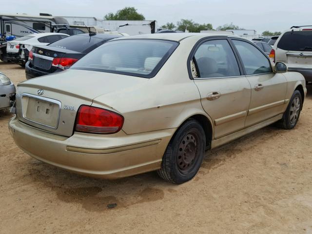 KMHWF25H43A865230 - 2003 HYUNDAI SONATA GL SILVER photo 4