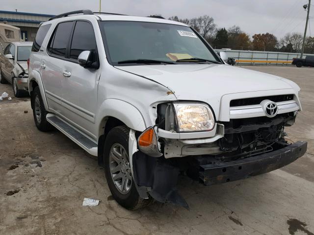 5TDZT38A77S294629 - 2007 TOYOTA SEQUOIA LI WHITE photo 1