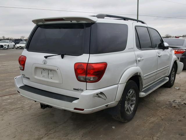 5TDZT38A77S294629 - 2007 TOYOTA SEQUOIA LI WHITE photo 4