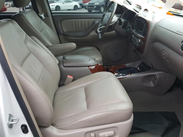 5TDZT38A77S294629 - 2007 TOYOTA SEQUOIA LI WHITE photo 5