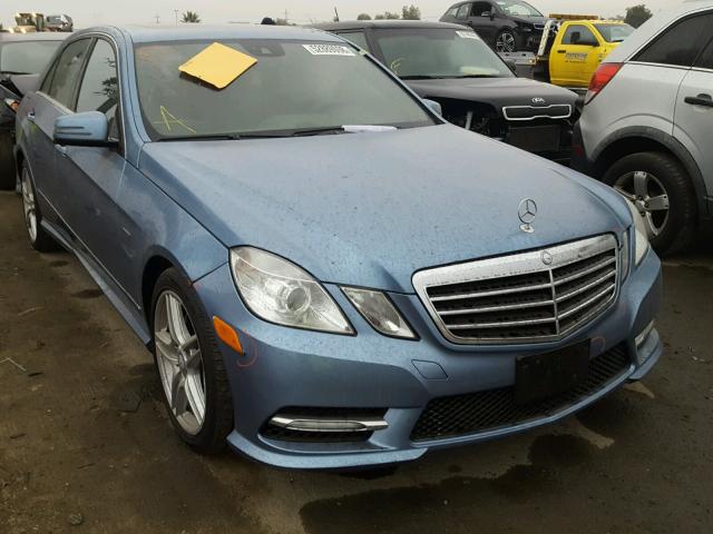 WDDHF5KB0CA646575 - 2012 MERCEDES-BENZ E 350 BLUE photo 1