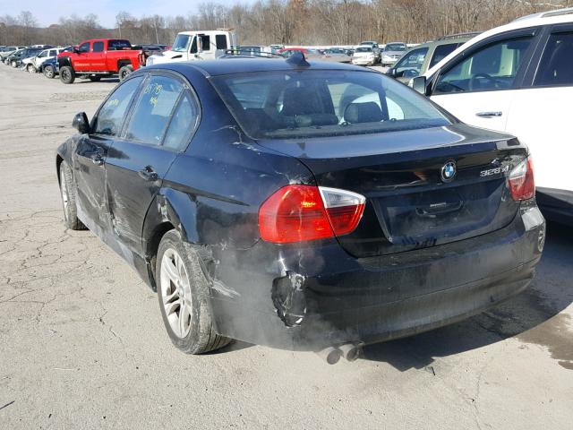 WBAVC73518KX92198 - 2008 BMW 328 XI SUL BLACK photo 3