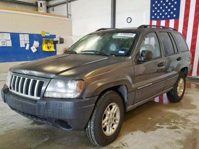 1J4GX48S94C348255 - 2004 JEEP GRAND CHER GRAY photo 2