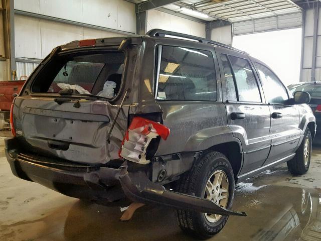 1J4GX48S94C348255 - 2004 JEEP GRAND CHER GRAY photo 4