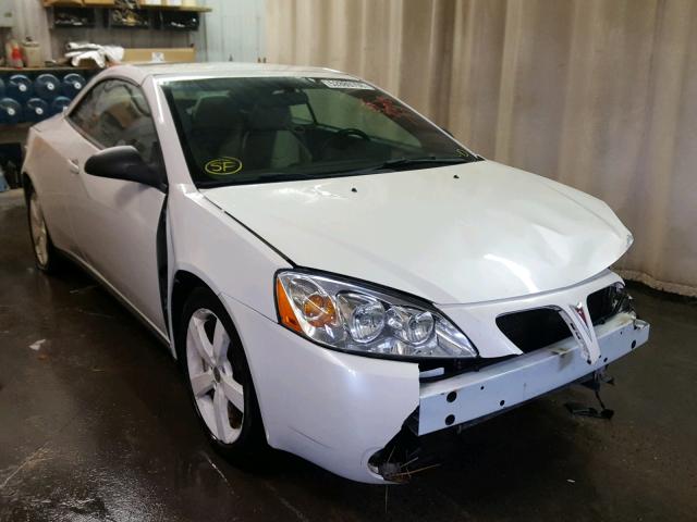 1G2ZH35N174274241 - 2007 PONTIAC G6 GT WHITE photo 1