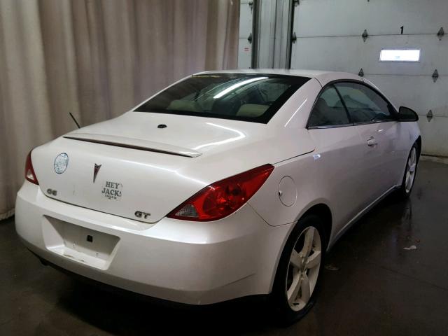 1G2ZH35N174274241 - 2007 PONTIAC G6 GT WHITE photo 4