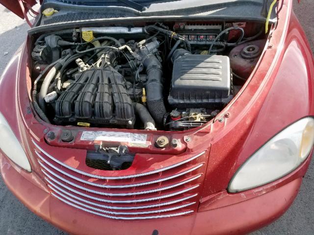 3C8FY68875T61268 - 2005 CHRYSLER PT CRUISER RED photo 7