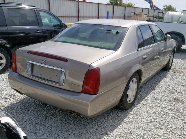 1G6KD54Y54U208614 - 2004 CADILLAC DEVILLE TAN photo 4