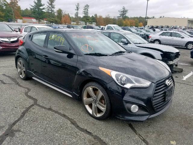 KMHTC6AE2DU124038 - 2013 HYUNDAI VELOSTER T BLACK photo 1