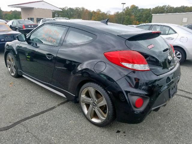 KMHTC6AE2DU124038 - 2013 HYUNDAI VELOSTER T BLACK photo 3