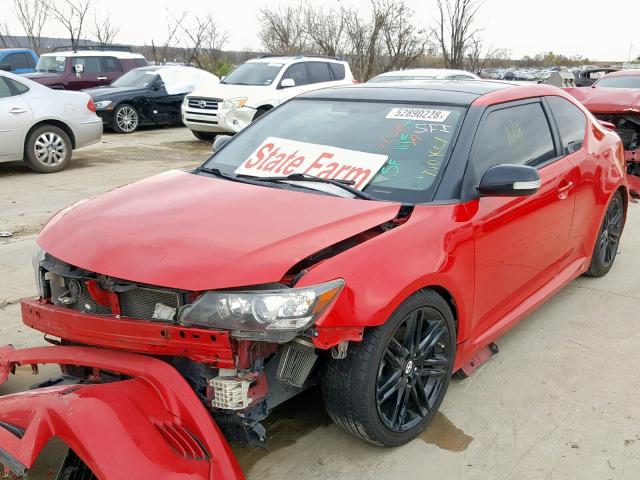 JTKJF5C74D3049708 - 2013 TOYOTA SCION TC წითელი ფოტო 2