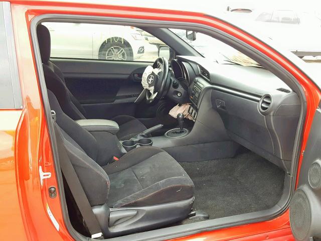 JTKJF5C74D3049708 - 2013 TOYOTA SCION TC წითელი ფოტო 5