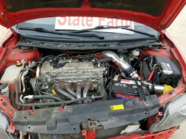 JTKJF5C74D3049708 - 2013 TOYOTA SCION TC წითელი ფოტო 7