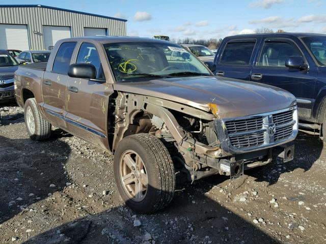 1D7CW5GK1AS221392 - 2010 DODGE DAKOTA LAR BROWN photo 1