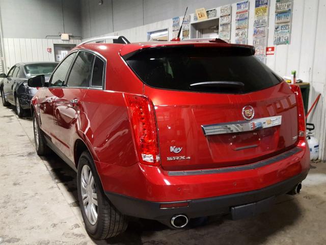 3GYFNDE30CS641145 - 2012 CADILLAC SRX LUXURY RED photo 3