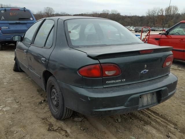 1G1JF524817135650 - 2001 CHEVROLET CAVALIER L GREEN photo 3