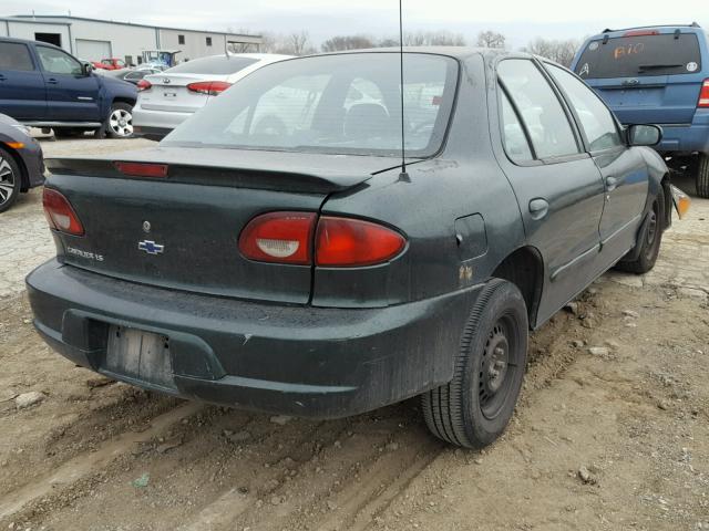 1G1JF524817135650 - 2001 CHEVROLET CAVALIER L GREEN photo 4