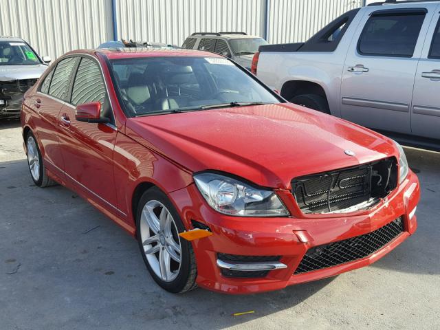 WDDGF4HB7DR254886 - 2013 MERCEDES-BENZ C 250 RED photo 1