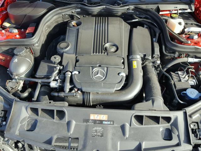 WDDGF4HB7DR254886 - 2013 MERCEDES-BENZ C 250 RED photo 7