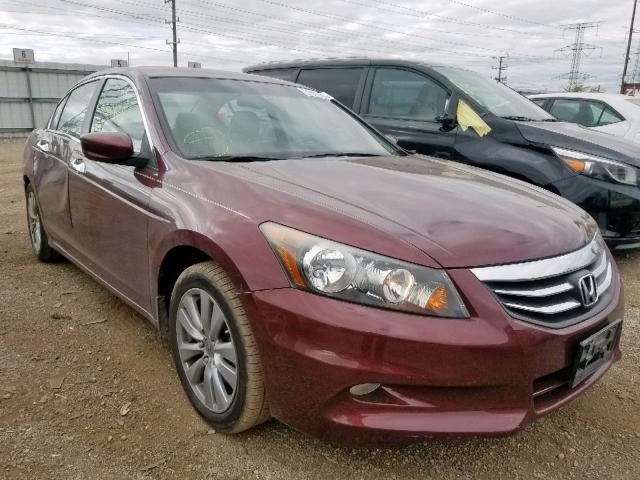 1HGCP3F80CA009059 - 2012 HONDA ACCORD EXL BURGUNDY photo 1