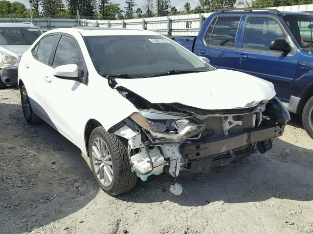 2T1BURHE5FC384731 - 2015 TOYOTA COROLLA L WHITE photo 1