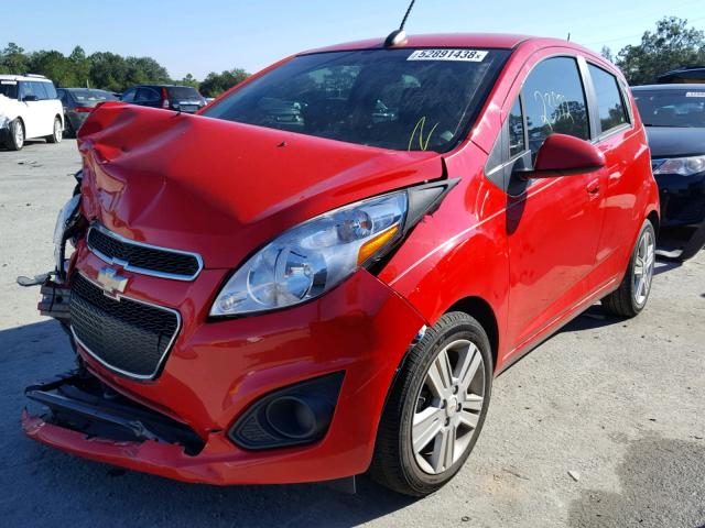 KL8CB6S90FC766123 - 2015 CHEVROLET SPARK LS RED photo 2