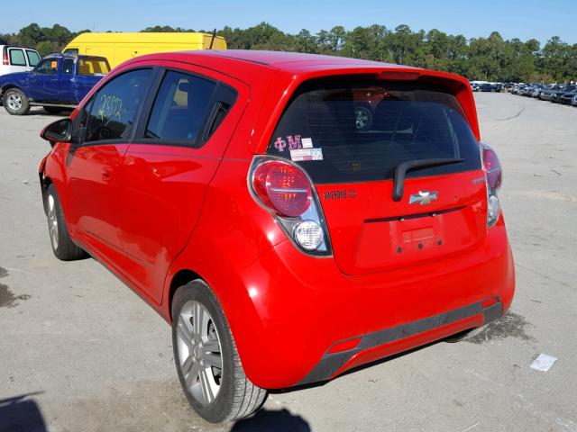 KL8CB6S90FC766123 - 2015 CHEVROLET SPARK LS RED photo 3