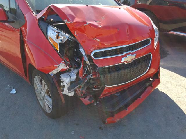 KL8CB6S90FC766123 - 2015 CHEVROLET SPARK LS RED photo 9