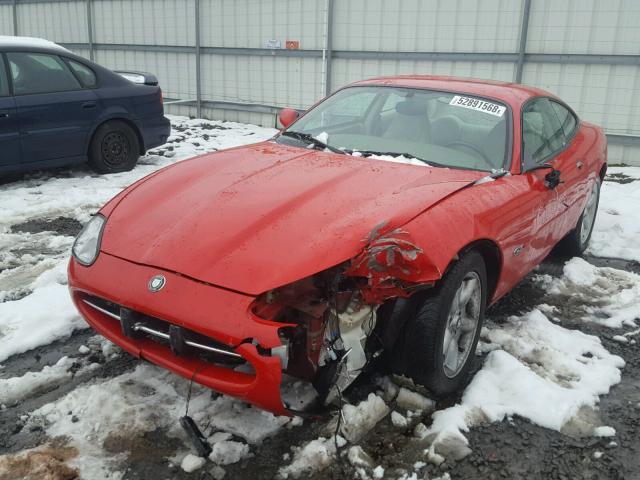 SAJGX5043XC031909 - 1999 JAGUAR XK8 RED photo 2