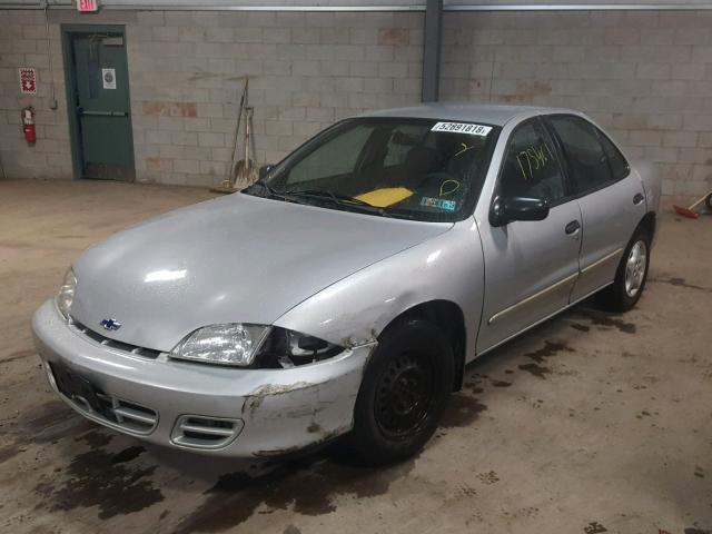 1G1JC524227155547 - 2002 CHEVROLET CAVALIER B SILVER photo 2