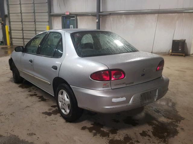 1G1JC524227155547 - 2002 CHEVROLET CAVALIER B SILVER photo 3