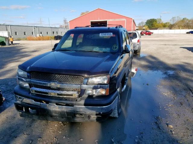 3GNEC12T46G128442 - 2006 CHEVROLET AVALANCHE BLACK photo 2