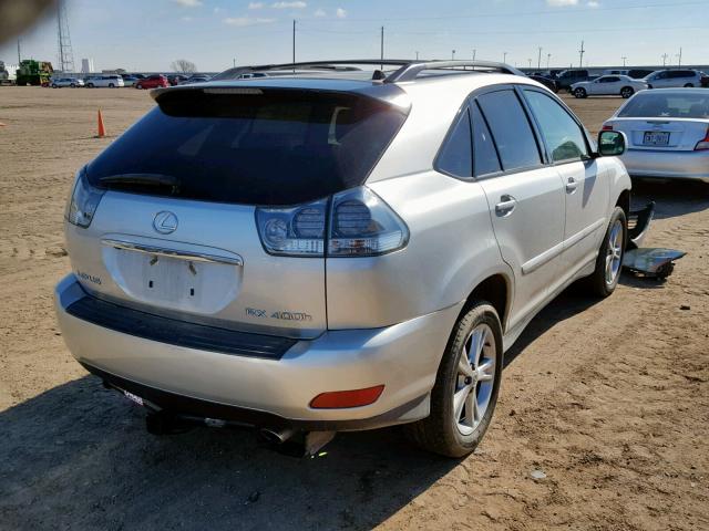 JTJHW31U760020241 - 2006 LEXUS RX 400 SILVER photo 4