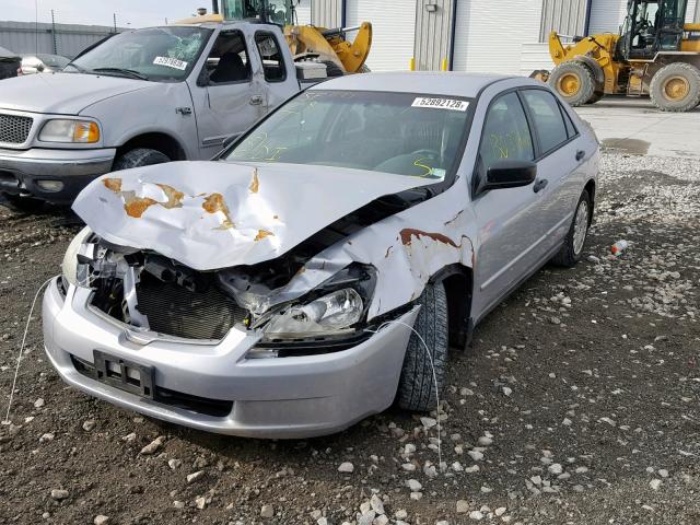 1HGCM56185A108593 - 2005 HONDA ACCORD DX SILVER photo 2