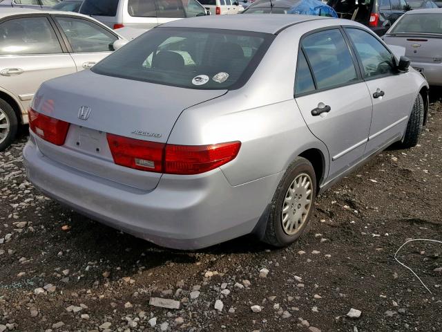 1HGCM56185A108593 - 2005 HONDA ACCORD DX SILVER photo 4