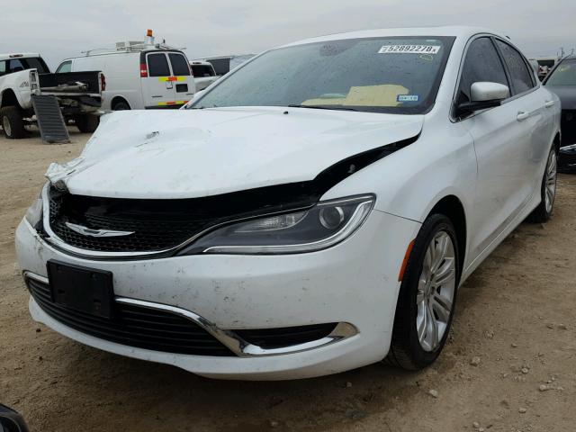 1C3CCCAB5FN556195 - 2015 CHRYSLER 200 LIMITE WHITE photo 2