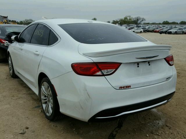 1C3CCCAB5FN556195 - 2015 CHRYSLER 200 LIMITE WHITE photo 3