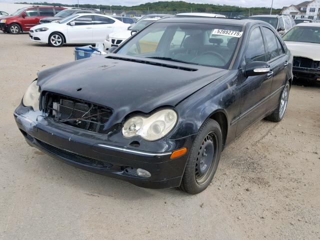 WDBRF84J73F363838 - 2003 MERCEDES-BENZ C 320 4MAT BLACK photo 2