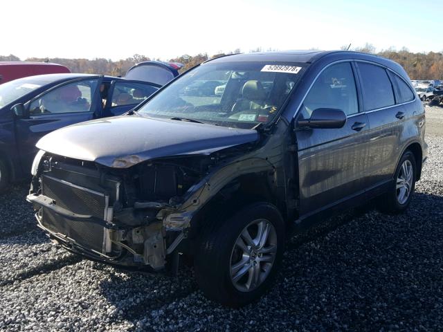 5J6RE4H70AL071582 - 2010 HONDA CR-V EXL GRAY photo 2