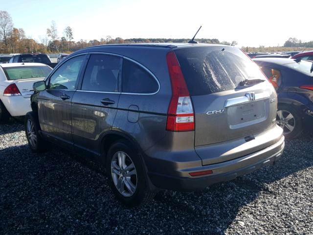 5J6RE4H70AL071582 - 2010 HONDA CR-V EXL GRAY photo 3