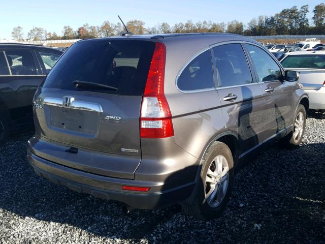 5J6RE4H70AL071582 - 2010 HONDA CR-V EXL GRAY photo 4