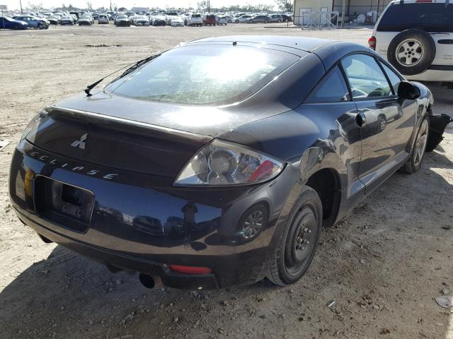 4A3AK24F37E004580 - 2007 MITSUBISHI ECLIPSE GS BLACK photo 4