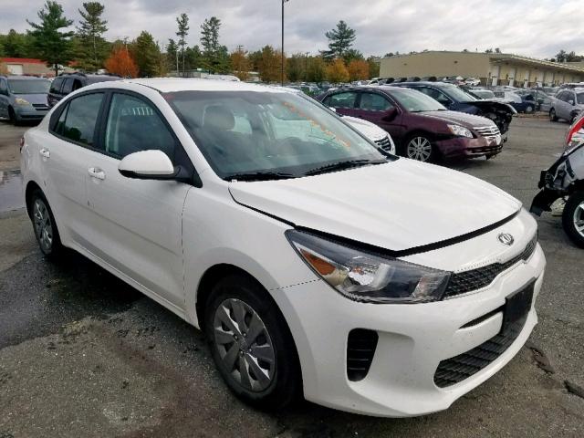 3KPA24AB7KE182568 - 2019 KIA RIO S WHITE photo 1