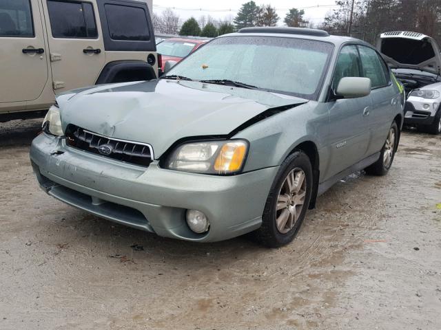 4S3BE896947204180 - 2004 SUBARU LEGACY OUT GREEN photo 2